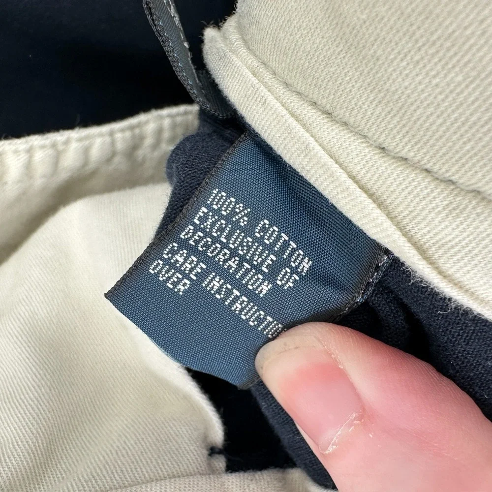 VTG Polo Ralph Lauren Preston Chino Pants Mens Size 36 Blue Straight Leg Wedding